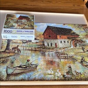 Puzzle - The Old Mill Pond by BITS and PIECES. 1000 Pieces. NO missing pieces